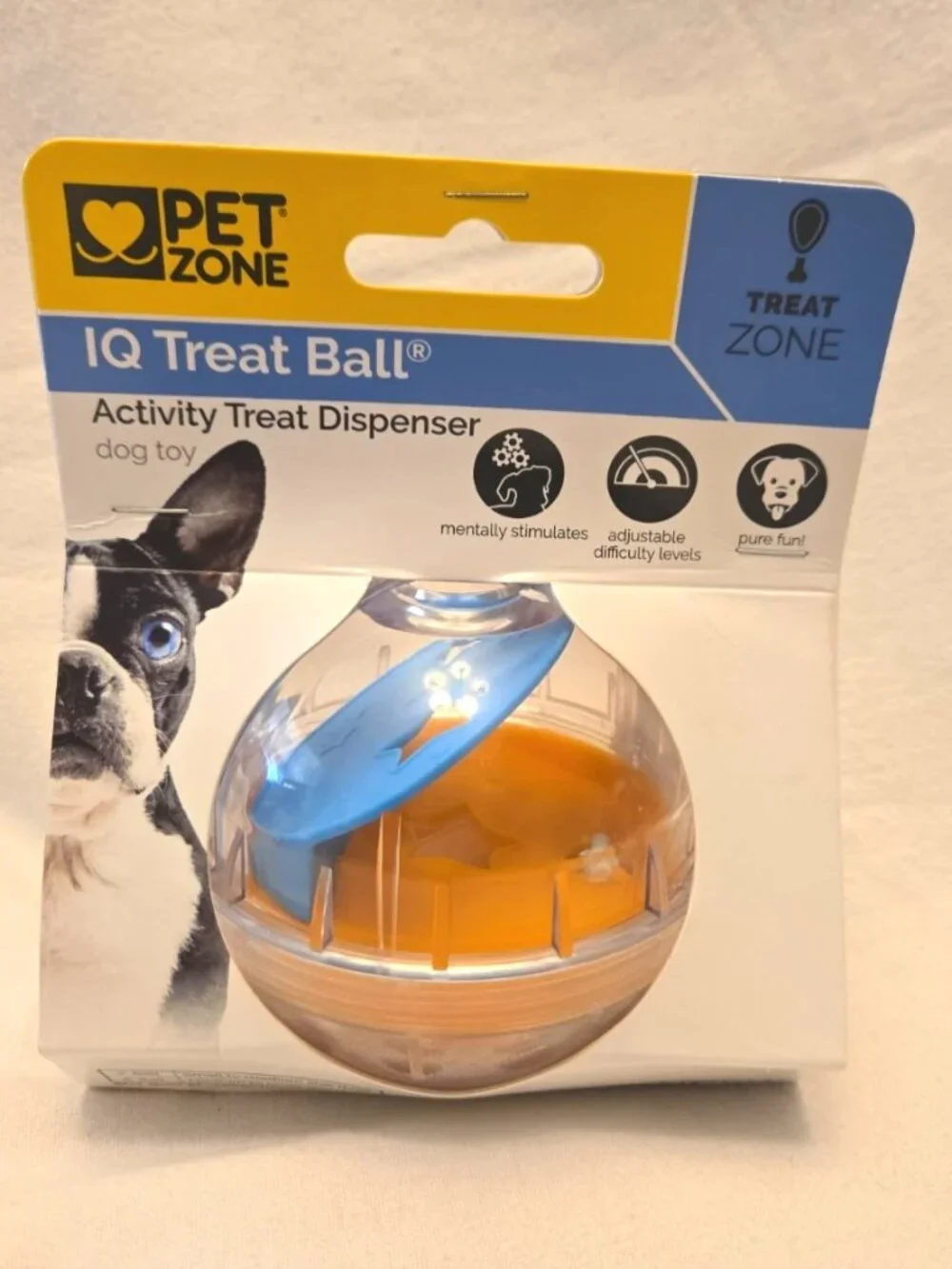 Pet Zone IQ Treat Ball – Adjustable Dog 4